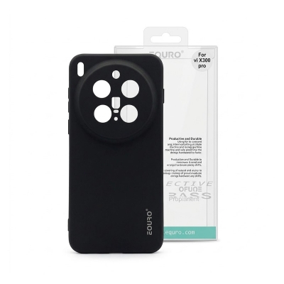 Picture of Vivo X300 Pro Premium Case Soft Sandstone Slim Matte Cover Eouro Brand - Camera Back Cover (Back Case Cover) -Black