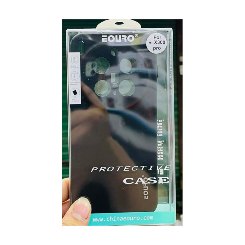 Picture of Vivo X300 Pro Premium Case Soft Sandstone Slim Matte Cover Eouro Brand - Camera Back Cover (Back Case Cover) -Black
