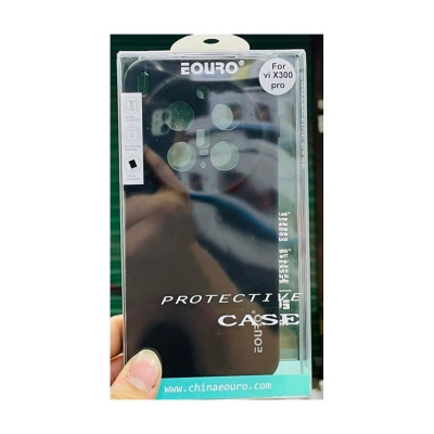 Picture of Vivo X300 Pro Premium Case Soft Sandstone Slim Matte Cover Eouro Brand - Camera Back Cover (Back Case Cover) -Black