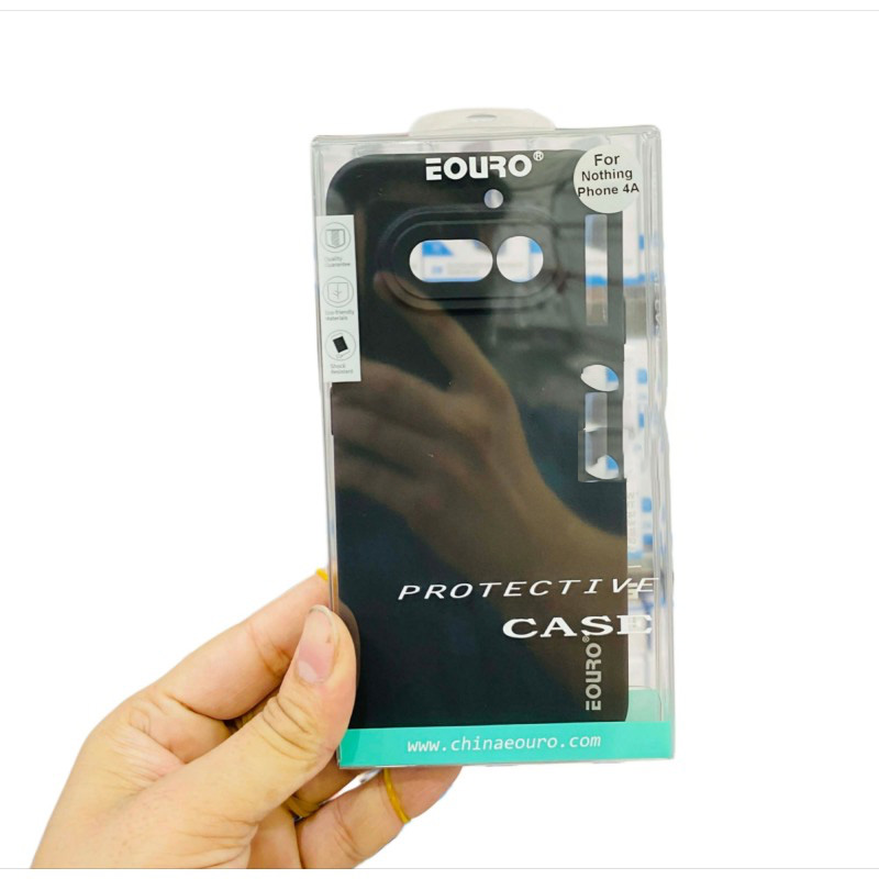 Picture of Nothing Phone 4A Pro Premium Case Soft Sandstone Slim Matte Cover Eouro Brand -Black