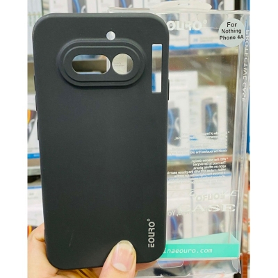 Picture of Nothing Phone 4A Pro Premium Case Soft Sandstone Slim Matte Cover Eouro Brand -Black