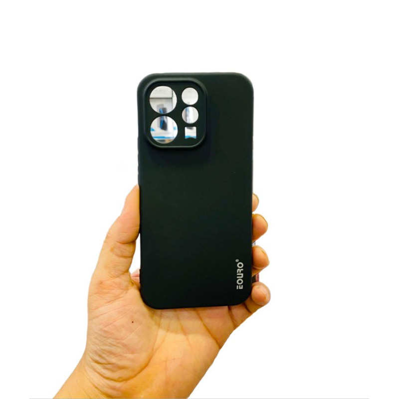 Picture of Vivo V70 Premium Case Soft Sandstone Slim Matte Cover Eouro Brand - Camera Back Cover (Back Case Cover) -Black