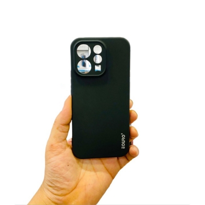 Picture of Vivo V70 Premium Case Soft Sandstone Slim Matte Cover Eouro Brand - Camera Back Cover (Back Case Cover) -Black