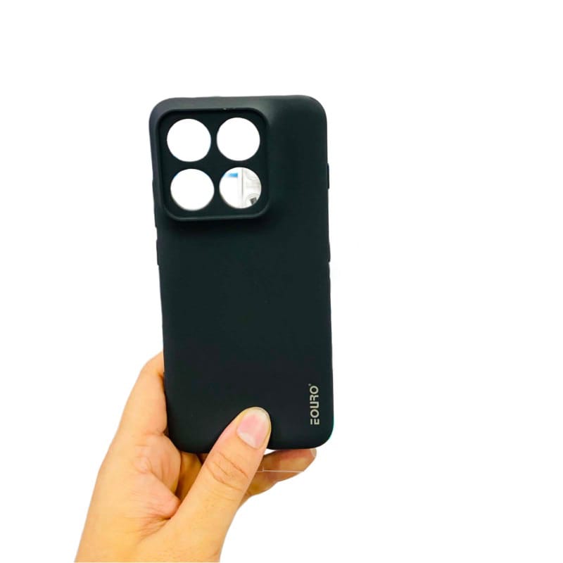 Picture of Motorola Edge 70 Pro Premium Case Soft Sandstone Slim Matte Cover Eouro Brand - Camera Back Cover (Back Case Cover) -Black