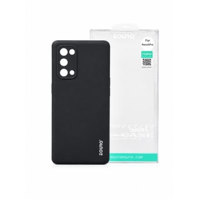 Picture of Oppo Reno5 Pro 5G Eouro Premium Slim Soft TPU Silicone Case | Anti-Scratch Shockproof Protective Back Cover - Black 