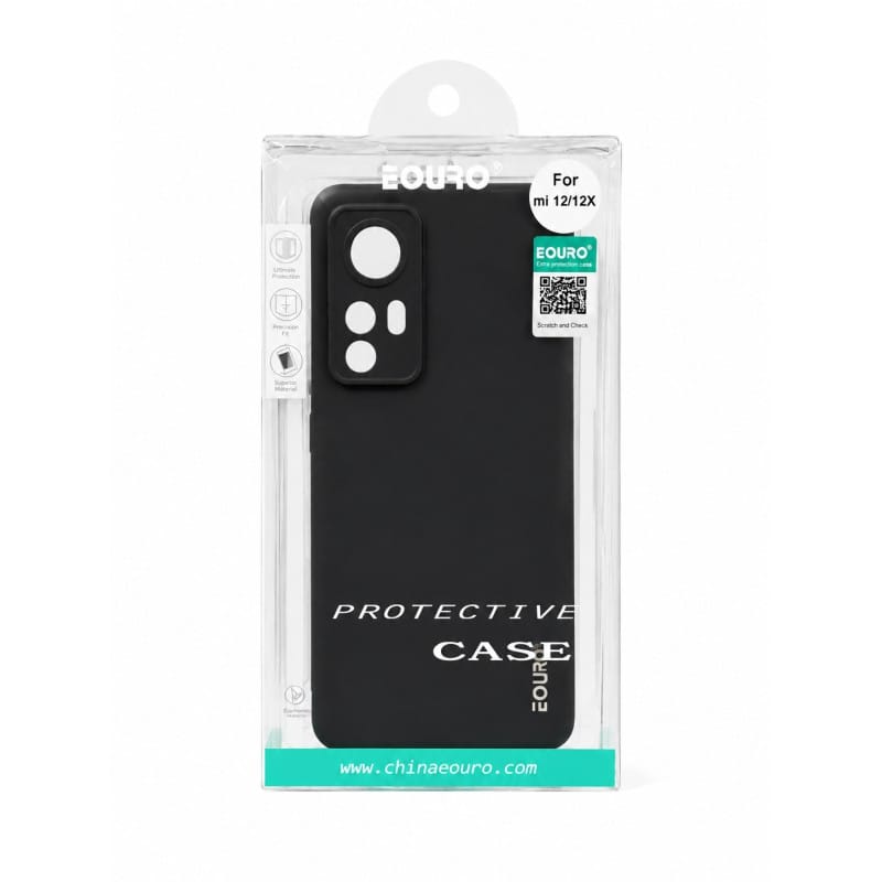 Picture of Premium Quality Shockproof Protective Back Cover Case For Xiaomi 12-Black