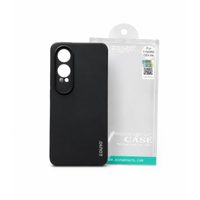 Picture of One Plus Nord CE4 Lite Eouro Premium Slim Soft TPU Silicone Case | Anti-Scratch Shockproof Protective Back Cover - Black 