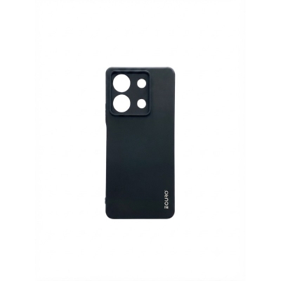 Picture of Xiaomi Redmi Note 13 5G Eouro Premium Soft Silicone Case | Slim Shockproof Protective Back Cover | Anti-Scratch Matte Finish - Black 