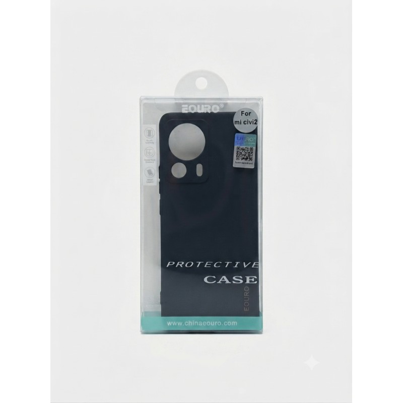Picture of Premium Quality Shockproof Protective Back Cover Case For Xiaomi Civi 2-Black