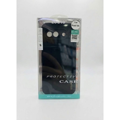 Picture of For Google Pixel 9A Eouro Premium Soft Silicone Case | Slim Shockproof Protective Back Cover | Anti-Scratch Matte Finish - Black 