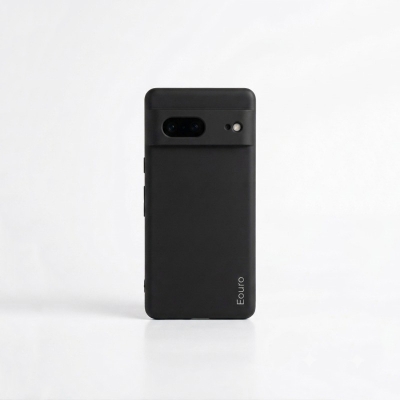 Picture of For Google Pixel 7 Eouro Premium Soft Silicone Case | Slim Shockproof Protective Back Cover | Anti-Scratch Matte Finish - Black 