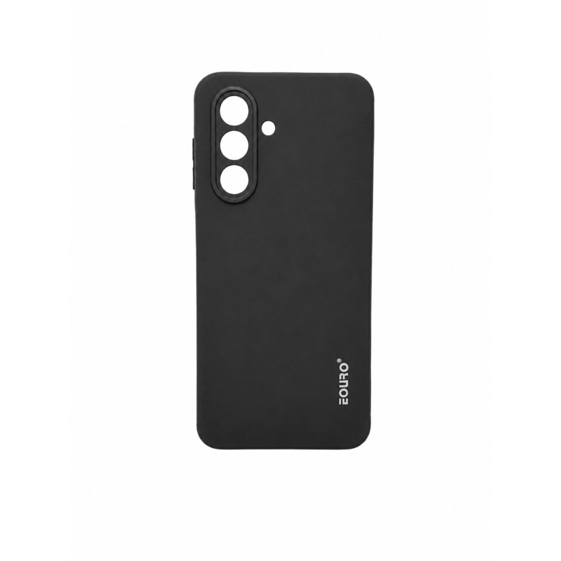 Picture of Samsung Galaxy A17 Eouro Premium Soft Silicone Case | Slim Shockproof Protective Back Cover | Anti-Scratch Matte Finish - Black 