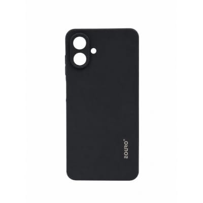 Picture of For Samsung Galaxy A07 Eouro Premium Soft Silicone Case | Slim Shockproof Protective Back Cover | Anti-Scratch Matte Finish - Black 