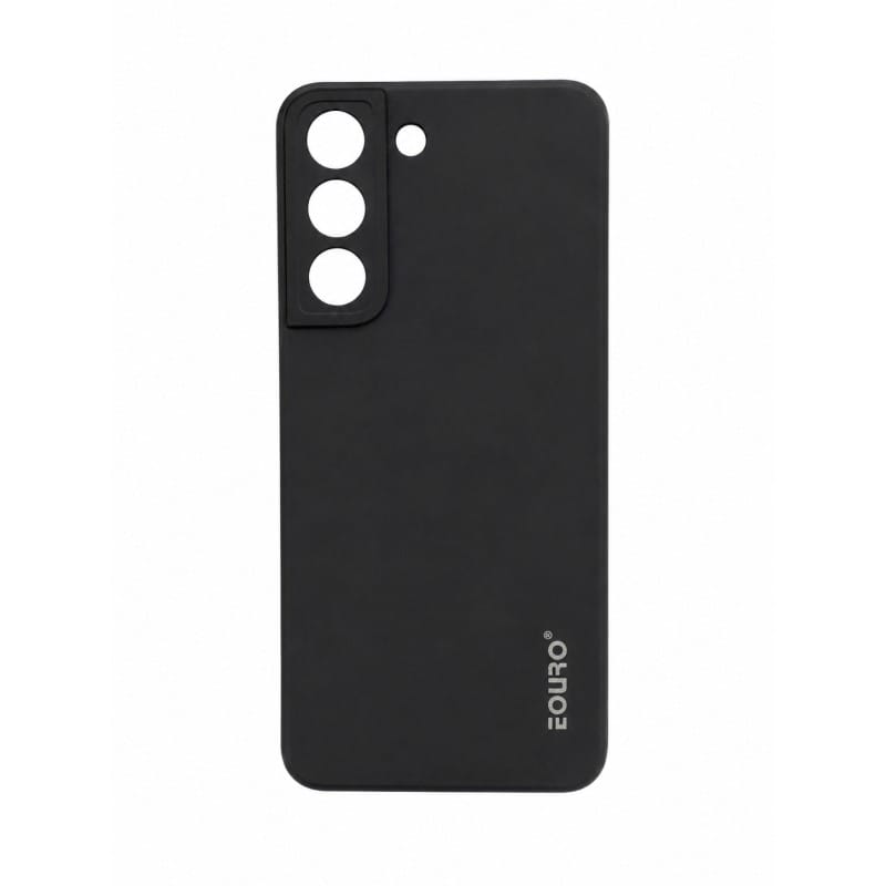 Picture of For Samsung Galaxy S22 Eouro Premium Soft Silicone Case | Slim Shockproof Protective Back Cover | Anti-Scratch Matte Finish - Black 
