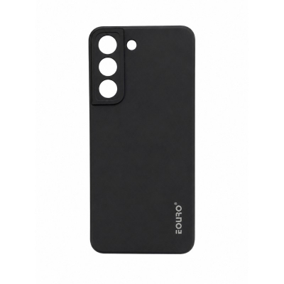 Picture of For Samsung Galaxy S22 Eouro Premium Soft Silicone Case | Slim Shockproof Protective Back Cover | Anti-Scratch Matte Finish - Black 