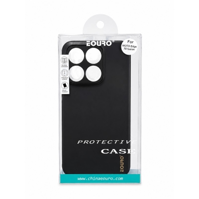 Picture of For Motorola Edge 70 Fusion Eouro Premium Soft Silicone Case | Slim Shockproof Protective Back Cover | Anti-Scratch Matte Finish - Black 
