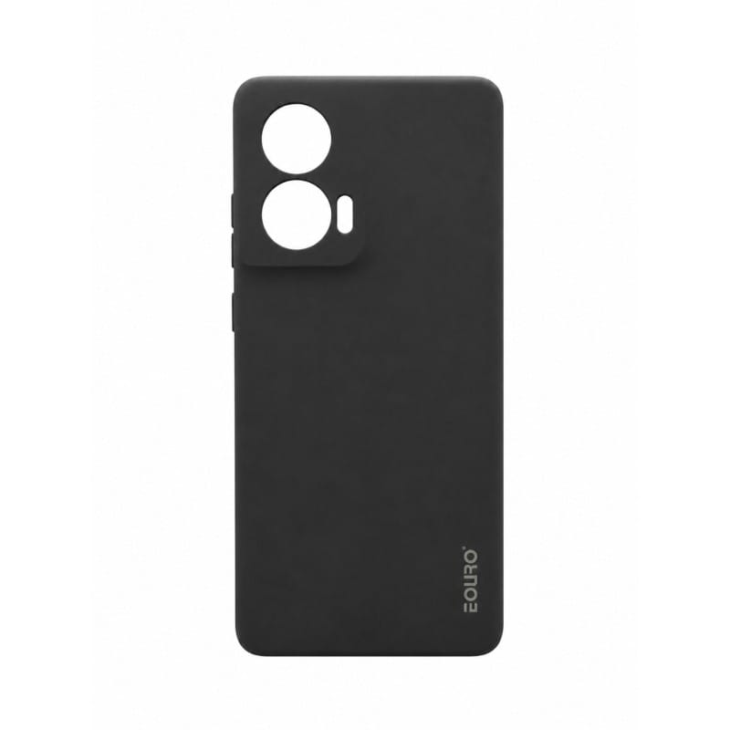 Picture of For Motorola Edge 50 Fusion Eouro Premium Soft Silicone Case | Slim Shockproof Protective Back Cover | Anti-Scratch Matte Finish - Black 