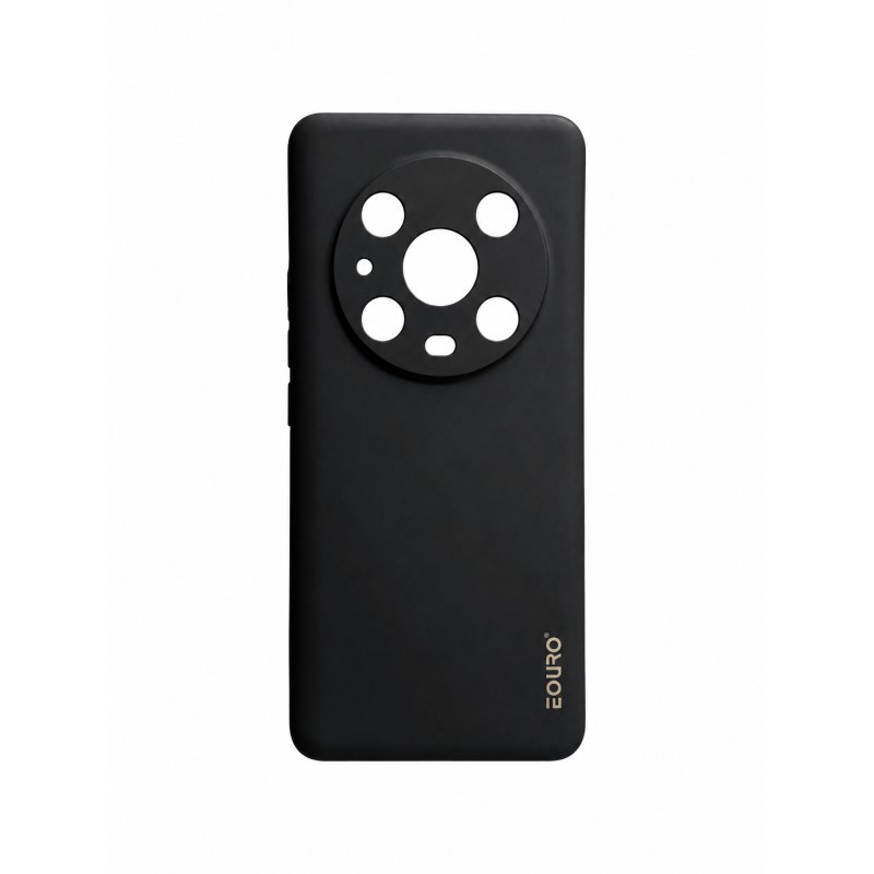 Picture of Honor Magic 4 Pro Eouro Premium Soft Silicone Case | Slim Shockproof Protective Back Cover | Anti-Scratch Matte Finish - Black 