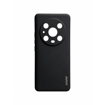 Picture of Honor Magic 4 Pro Eouro Premium Soft Silicone Case | Slim Shockproof Protective Back Cover | Anti-Scratch Matte Finish - Black 