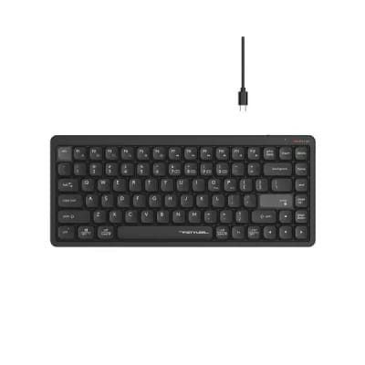 Picture of A4tech Fstyler FBX53C Dual-Mode (Bluetooth & 2.4G Wireless) Scissor Switch Wireless Keyboard - Black (Only English Layout)
