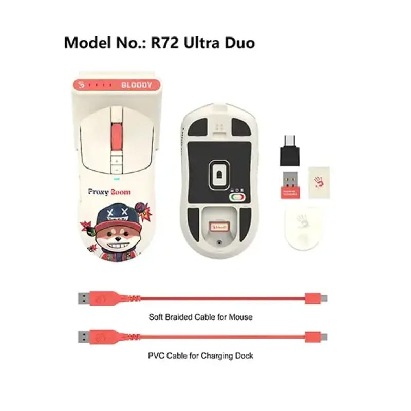 Picture of A4Tech Bloody R72 Ultra Duo Dual Mode Proxy Boom Wireless Gaming Mouse