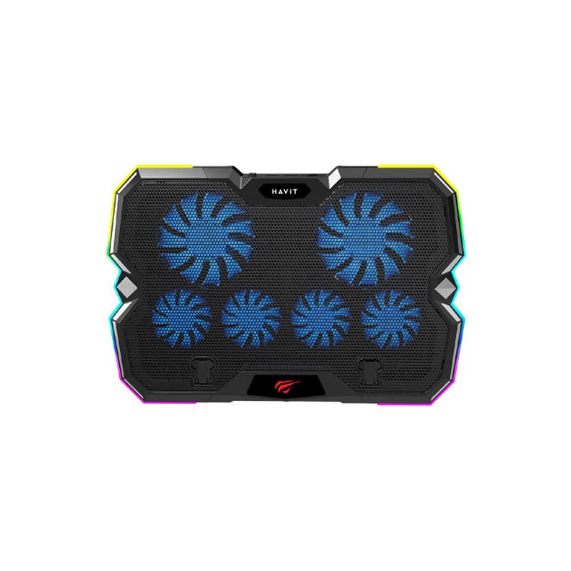 Picture of HAVIT F2068 GAMENOTE RGB LAPTOP COOLING PAD W/MOBILE HOLDER
