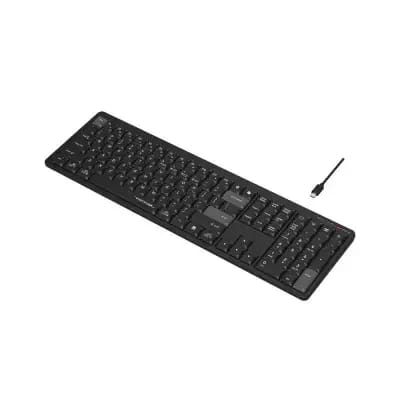 Picture of A4tech Fstyler FBX55C Dual-Mode (Bluetooth & 2.4G Wireless) Scissor Switch Wireless Keyboard - Black (Only English Layout)