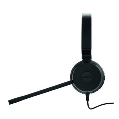 Picture of Jabra Evolve 30 MS DUO Dual Ear USB & 3.5mm Noise Cancelling Head Phone Black