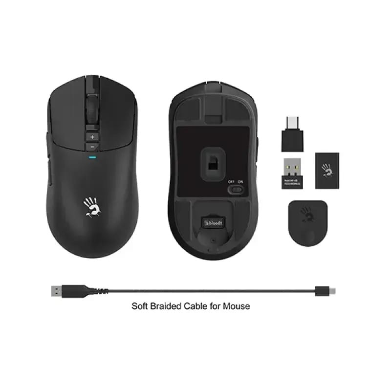 Picture of A4TECH Bloody R72 Ultra Dual Mode Gaming Mouse - Black