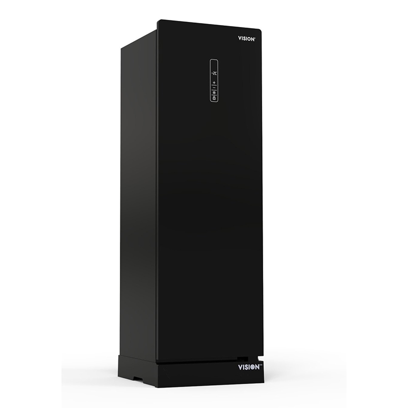 Picture of VISION RE-270 Liter 2 in 1 Convertible Glass Door Freezer Black No Frost