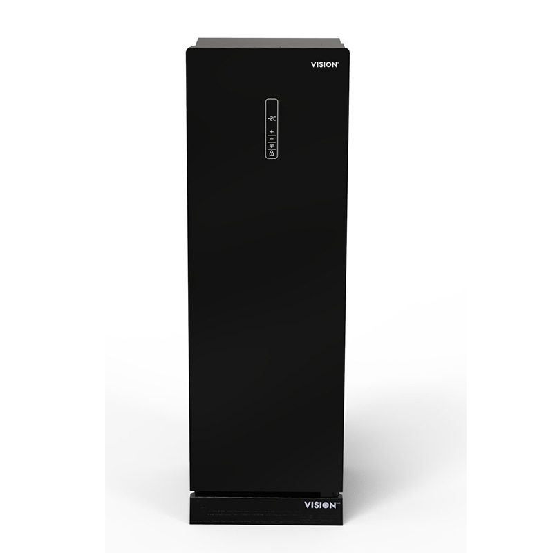 Picture of VISION RE-270 Liter 2 in 1 Convertible Glass Door Freezer Black No Frost