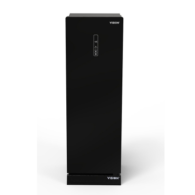 Picture of VISION RE-270 Liter 2 in 1 Convertible Glass Door Freezer Black No Frost