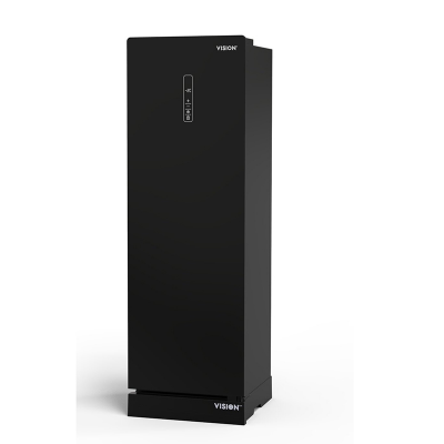 Picture of VISION RE-270 Liter 2 in 1 Convertible Glass Door Freezer Black No Frost