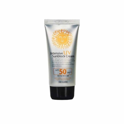 Picture of 3W Clinic Intensive UV Sunblock Cream SPF50+ Pa+++ - 70ml - Multicolor