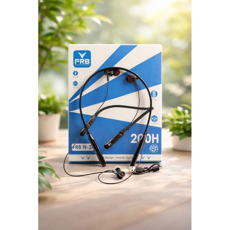 Picture of FRB N-32 Bluetooth Neckband  (200 Hour Standby)-Black