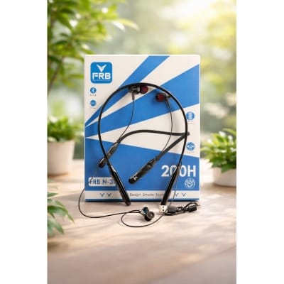Picture of FRB N-32 Bluetooth Neckband  (200 Hour Standby)-Black