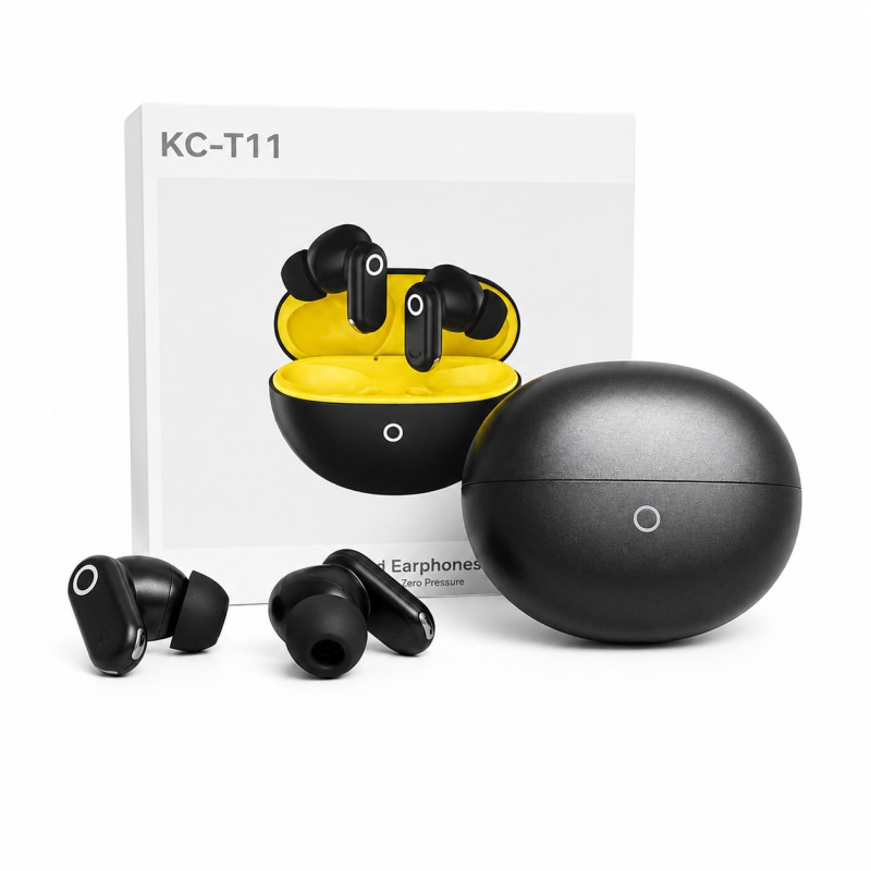 Picture of KC T11 True Wirelees TWS (Premium Sound & Deep Bass, Ultimate Comfort, Easy Lightweight, Long Music Play Time)