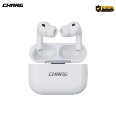 Picture of Charg Pods Pro 3 Premium Airbuds (High Quality Sound & Deep Bass, 6 Months Replacement Warranty)-White
