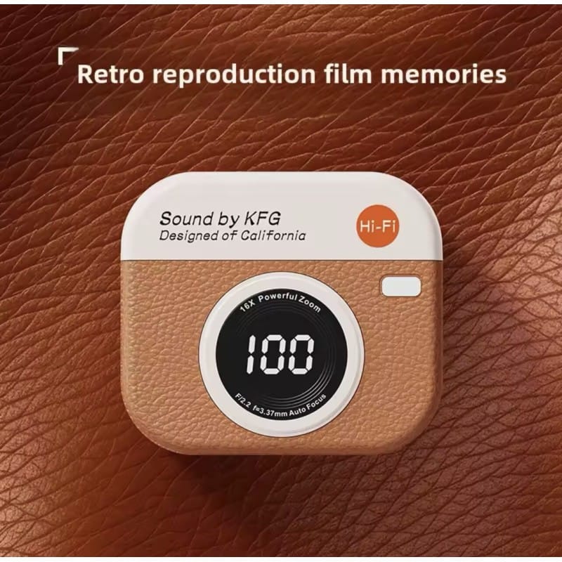 Picture of Q86 TWS Wireless Earphones Bluetooth 5.3 Stereo Sports Headphones, Retro Camera Style Earbuds Compatible for iPhone Android-Multicolor