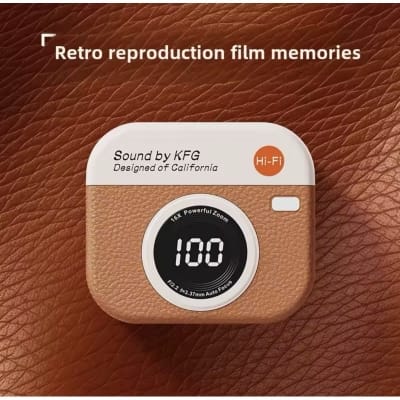 Picture of Q86 TWS Wireless Earphones Bluetooth 5.3 Stereo Sports Headphones, Retro Camera Style Earbuds Compatible for iPhone Android-Multicolor