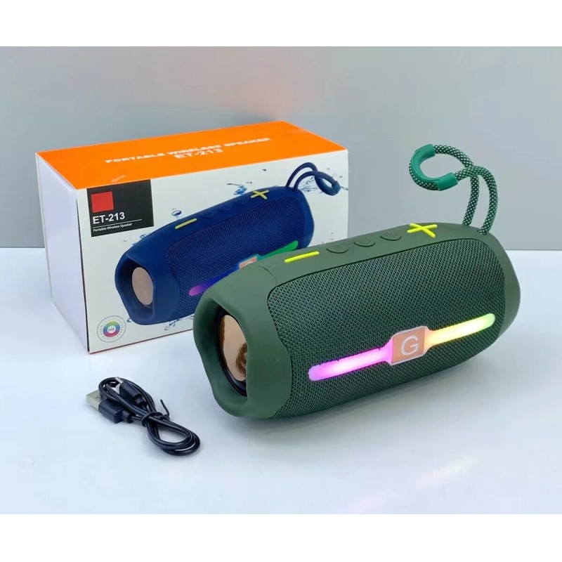 Picture of ET-213 Portable Bluetooth Speaker with RGB Light, Long Playtime, High Sound and Deep smoth Bass