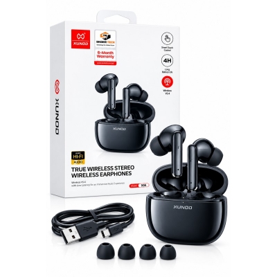 Picture of XUNDD X55 True Wireless Stereo Premium Earbuds with HiFi Sound & Deep Bass-Original Authentic Product (6 Month Brand Warranty)-Black