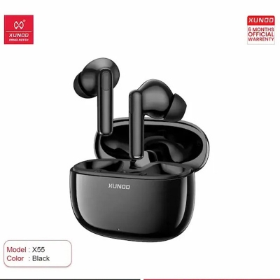 Picture of XUNDD X55 True Wireless Stereo Premium Earbuds with HiFi Sound & Deep Bass-Original Authentic Product (6 Month Brand Warranty)-Black