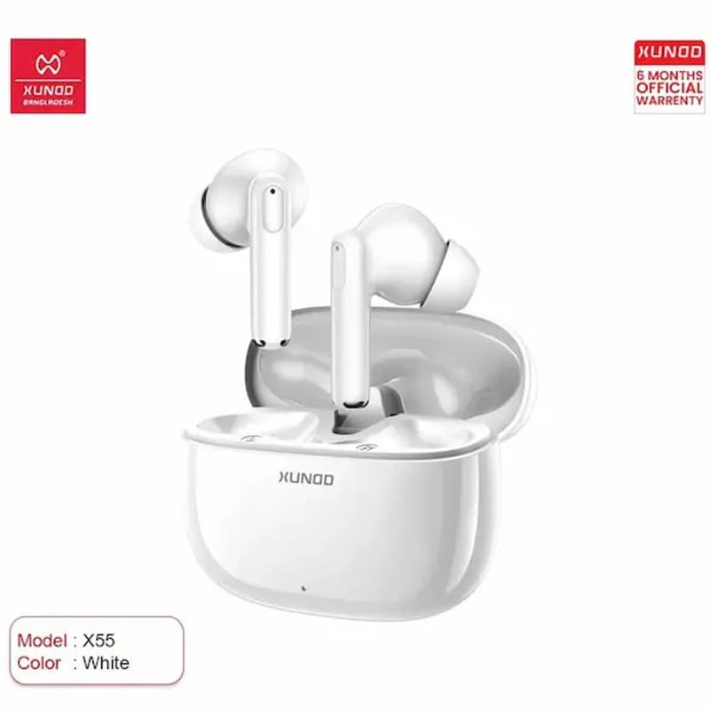 Picture of XUNDD X55 True Wireless Stereo Premium Earbuds with HiFi Sound & Deep Bass-Original Authentic Product (6 Month Brand Warranty)-Black