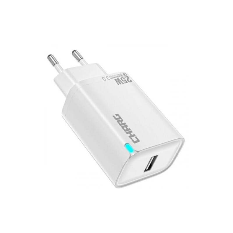 Picture of CHARG C-08 25W type-C Fast Charger | Super Fast Charging Adapter | VOOC Flash Charge | SuperDART | Qualcomm Quick Charge 3.0 | 6 Months Replacement Warranty-White