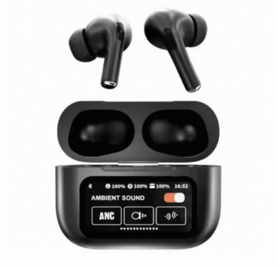 Picture of Airpods A9 Pro Touch Screen Display Wireless Airpods Super Sound Bass-Black
