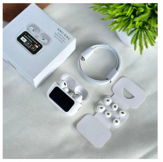 Picture of Airpods A9 Pro Touch Screen Display Wireless Airpods Super Sound Bass-Black