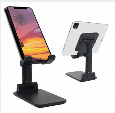 Picture of T1 Mobile Stand Best Universal Adjustable Desktop Tablet Mobile Phone Stand Black Color pocket - Dreamy DeaLs-Multicolour