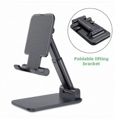 Picture of T1 Mobile Stand Best Universal Adjustable Desktop Tablet Mobile Phone Stand Black Color pocket - Dreamy DeaLs-Multicolour