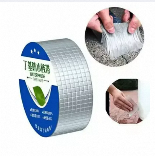 Picture of Waterproof Tape High Temperature Resistance Aluminum Foil Thicken Butyl Tape Wall Pool Roof Crack Duct Repair Sealed Self Tape-Multicolor